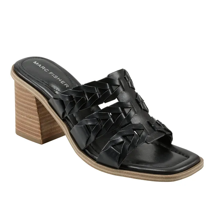 Women Melita Block Heel Sandal Black Sandals Marc Fisher