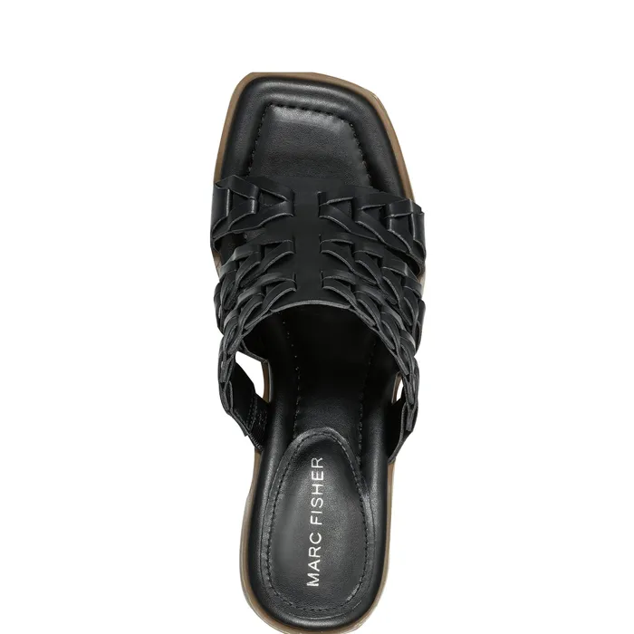 Women Melita Block Heel Sandal Black Sandals Marc Fisher