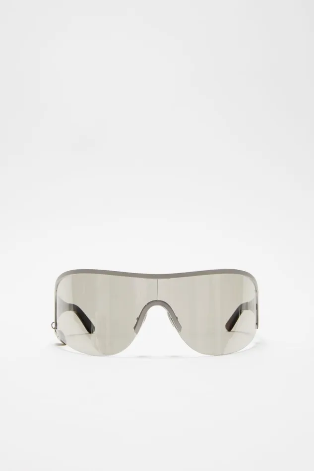 Women Metal Frame Sunglasses Silvertransparent Acne Studios Eyewear