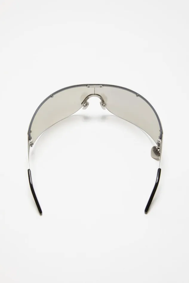 Women Metal Frame Sunglasses Silvertransparent Acne Studios Eyewear