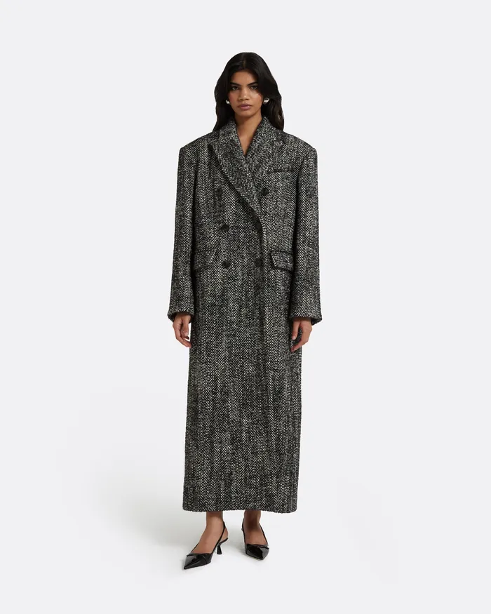 Women Micaela Black Coat Black Jackets and Coats Safiyaa