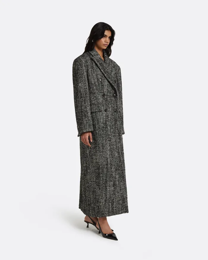 Women Micaela Black Coat Black Jackets and Coats Safiyaa