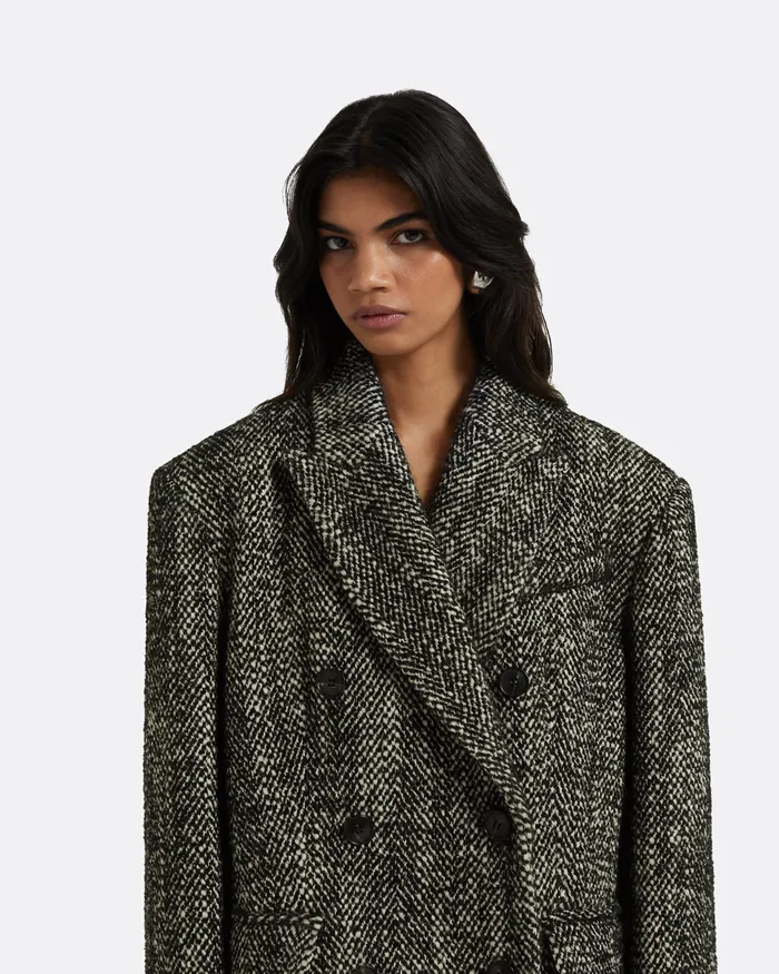 Women Micaela Black Coat Black Jackets and Coats Safiyaa