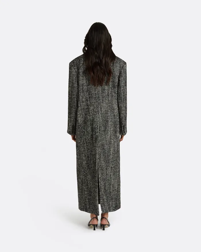 Women Micaela Black Coat Black Jackets and Coats Safiyaa