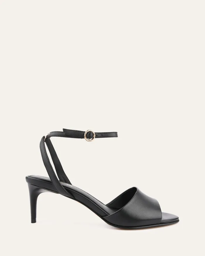 Women MID SANDALS jomercer Tanya mid heel sandals black leather