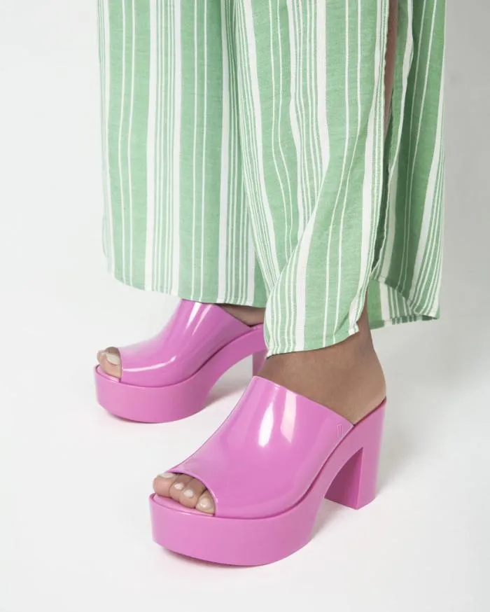 Women Mule Pink Melissa Heels