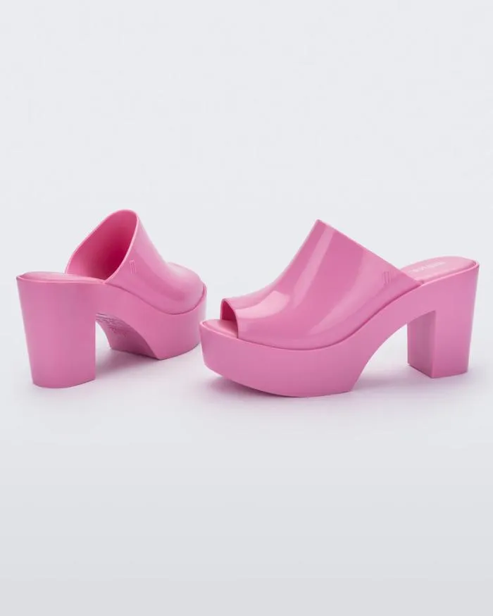 Women Mule Pink Melissa Heels