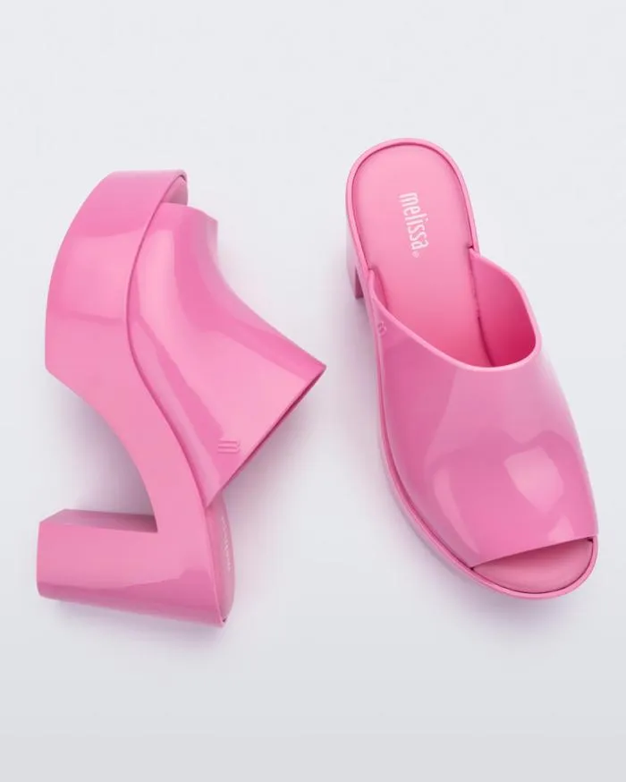 Women Mule Pink Melissa Heels