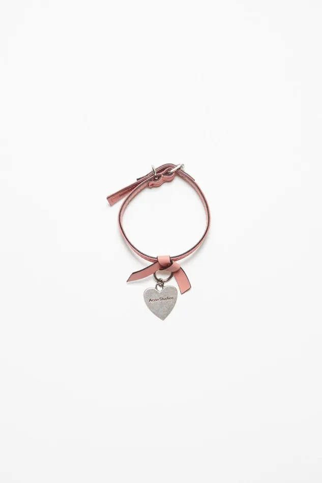 Women Musubi Charm Bracelet Salmon Pink Acne Studios Jewellery