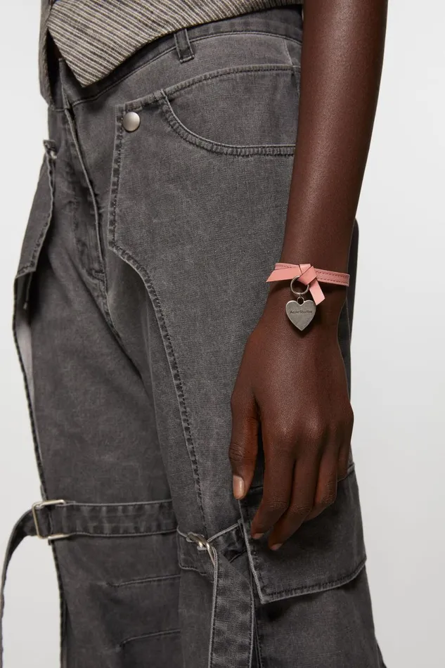 Women Musubi Charm Bracelet Salmon Pink Acne Studios Jewellery