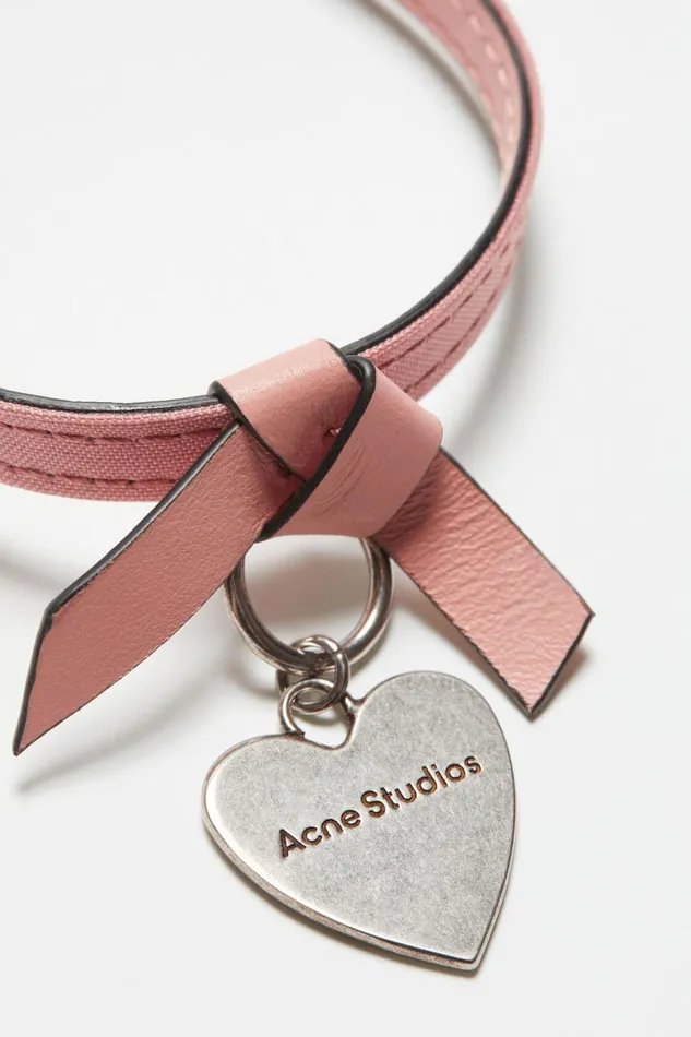 Women Musubi Charm Bracelet Salmon Pink Acne Studios Jewellery
