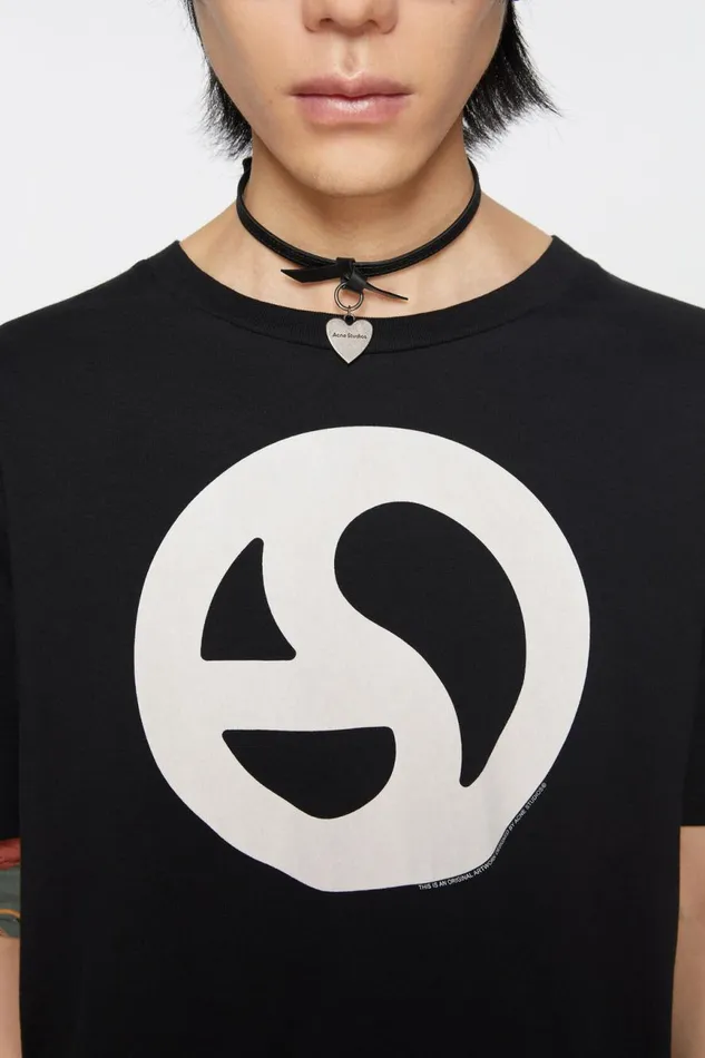 Women Musubi Charm Necklace Black Acne Studios Jewellery