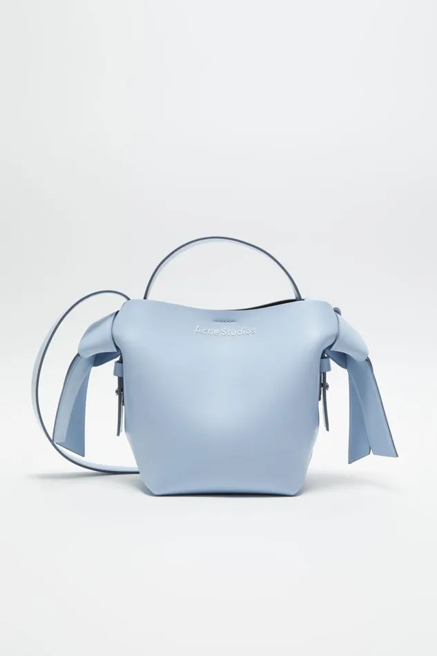 Women Musubi Mini Shoulder Bag Baby Bluebrown Acne Studios Bags