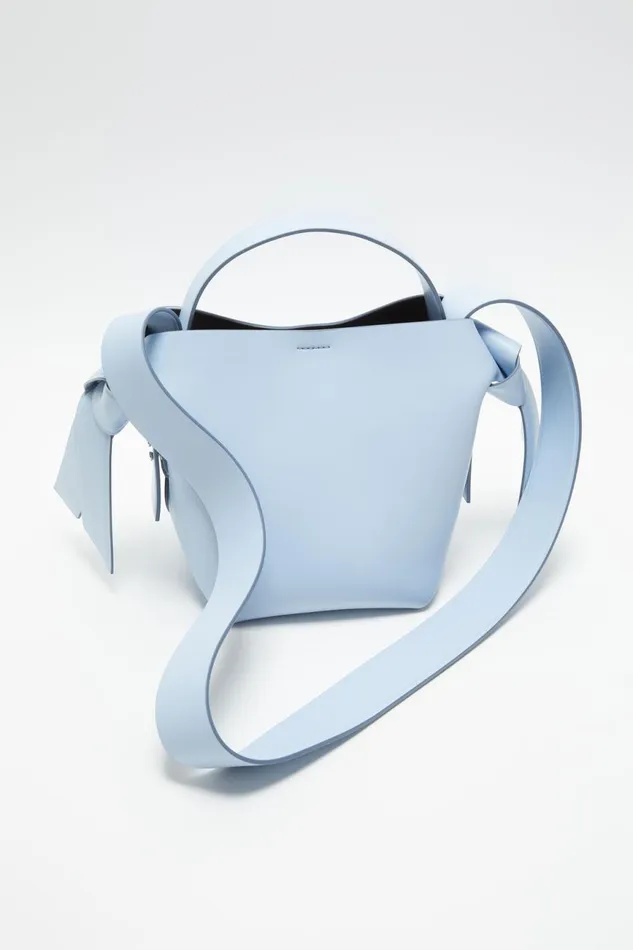 Women Musubi Mini Shoulder Bag Baby Bluebrown Acne Studios Bags