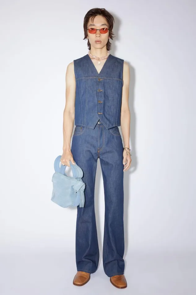 Women Musubi Mini Shoulder Bag Light Blue Acne Studios Bags