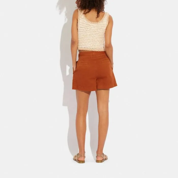 Women Neutral Knit Tank Neutral Coach Tops
