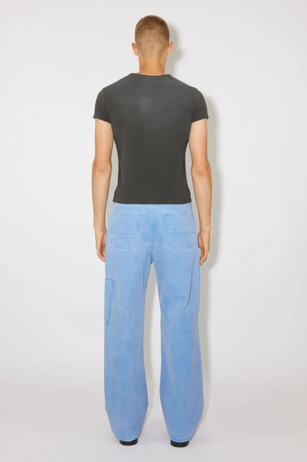 Women Patch Print Tshirt 8211 Fitted Fit Carbon Grey Acne Studios Tshirts