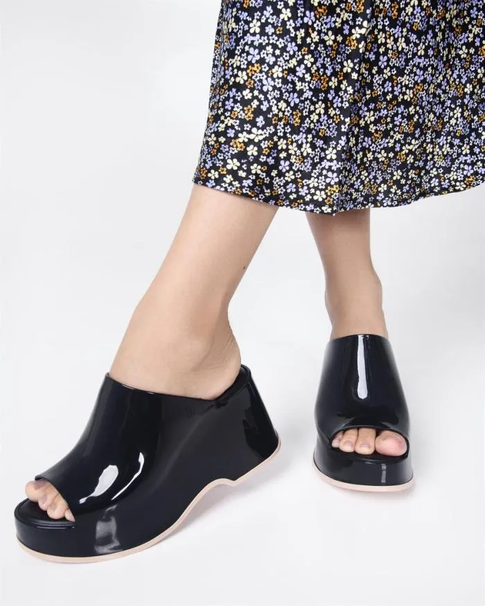 Women Patty Blackbeige Melissa Platforms
