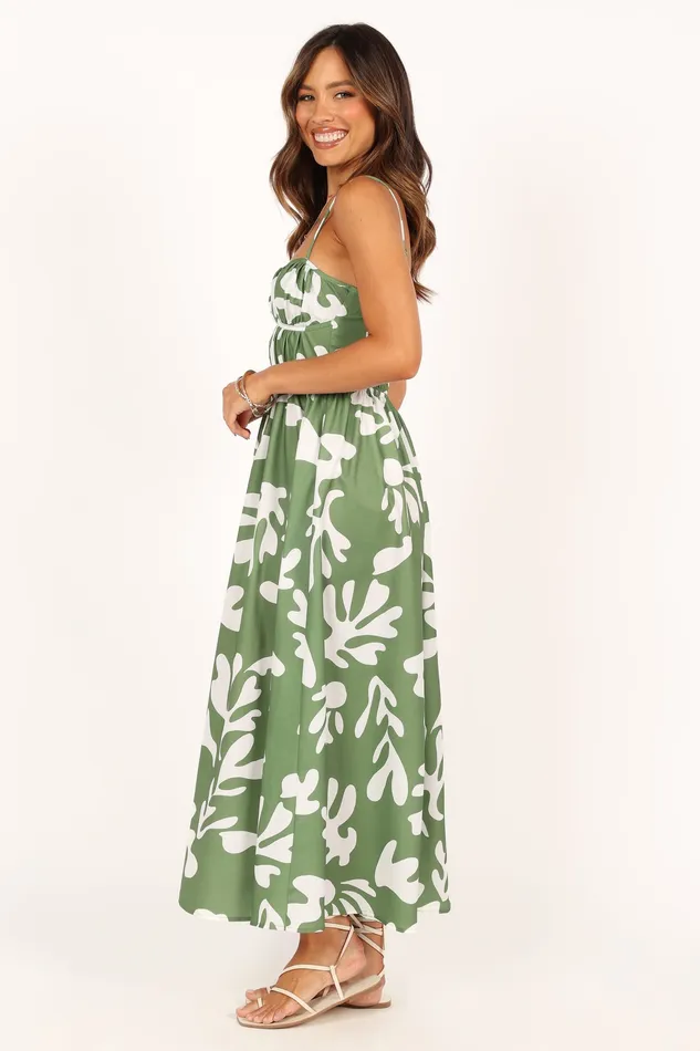 Women petalandpup Payton Midi Dress 8211 Khaki Khaki Dresses
