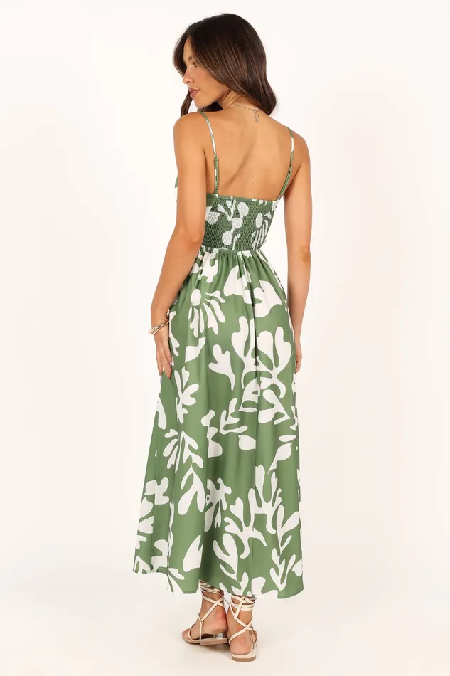 Women petalandpup Payton Midi Dress 8211 Khaki Khaki Dresses