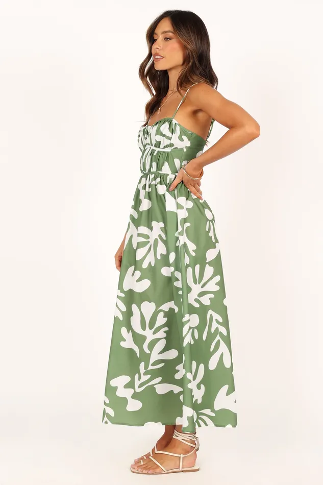 Women petalandpup Payton Midi Dress 8211 Khaki Khaki Dresses