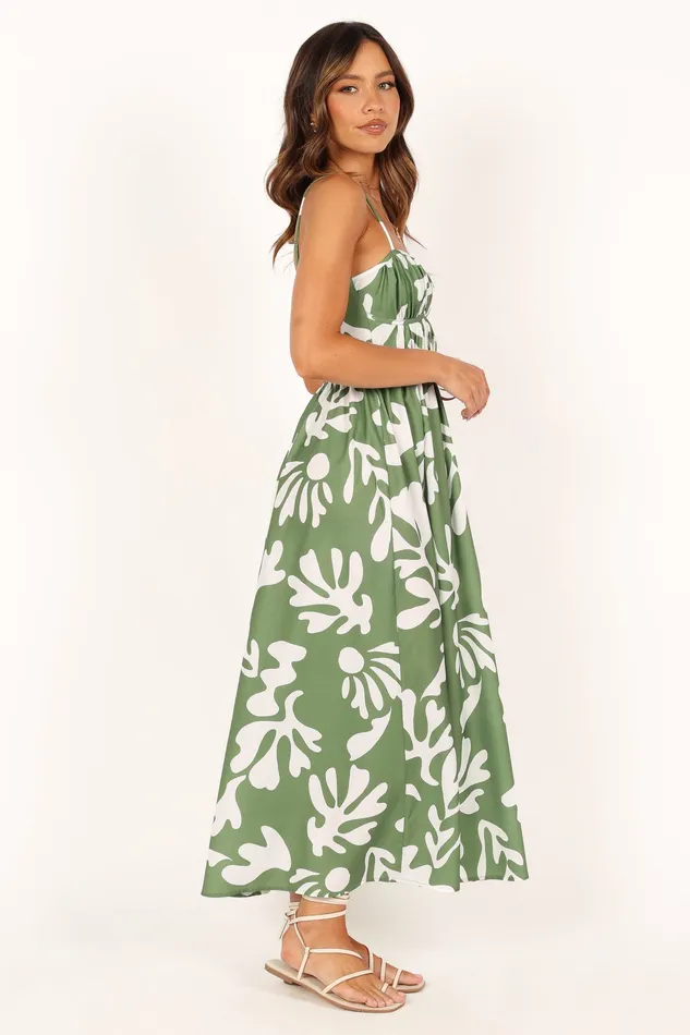Women petalandpup Payton Midi Dress 8211 Khaki Khaki Dresses