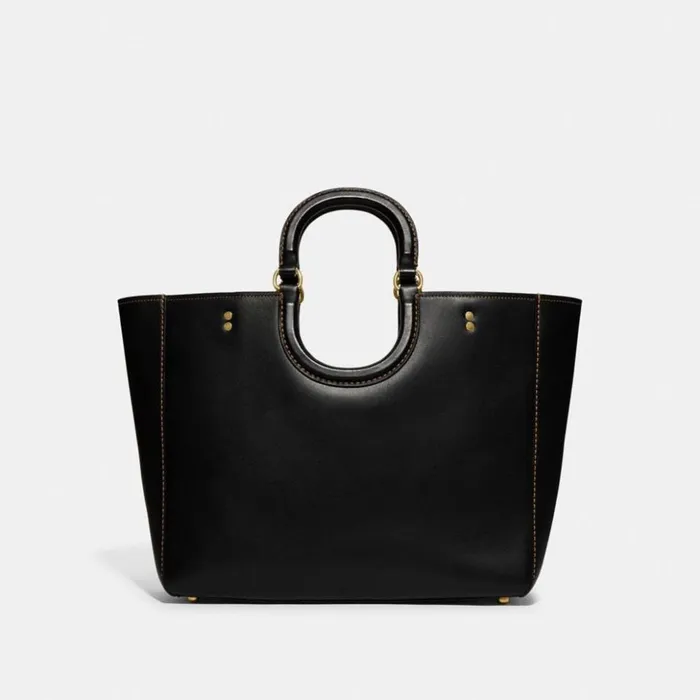 Women Rae Tote Brassblack Coach Totes and Carryalls