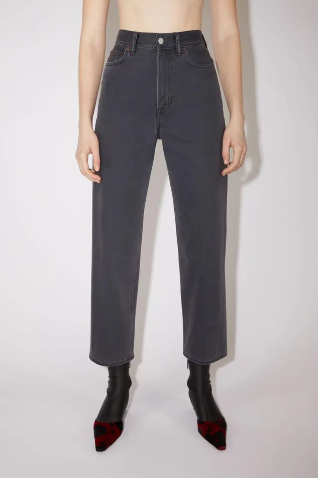 Women Relaxed Fit Jeans 1993 Dark Grey Acne Studios Jeans