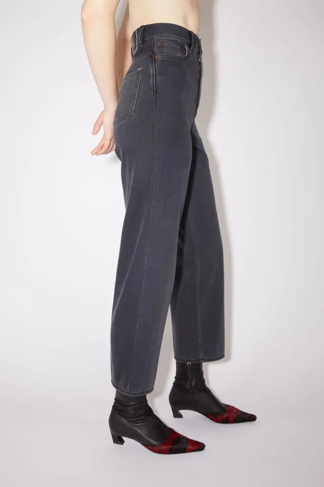 Women Relaxed Fit Jeans 1993 Dark Grey Acne Studios Jeans