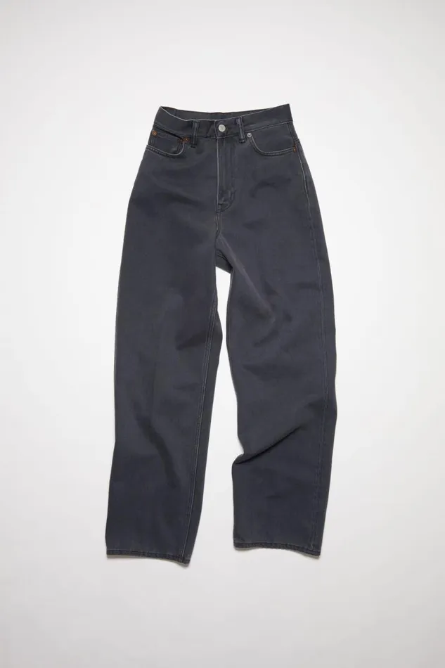 Women Relaxed Fit Jeans 1993 Dark Grey Acne Studios Jeans