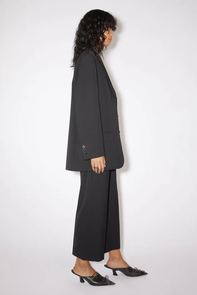 Women Relaxed Fit Suit Jacket Black Acne Studios Outerwear