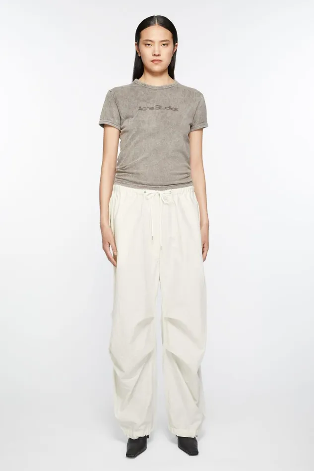 Women Relaxed Fit Trousers White Acne Studios Trousers