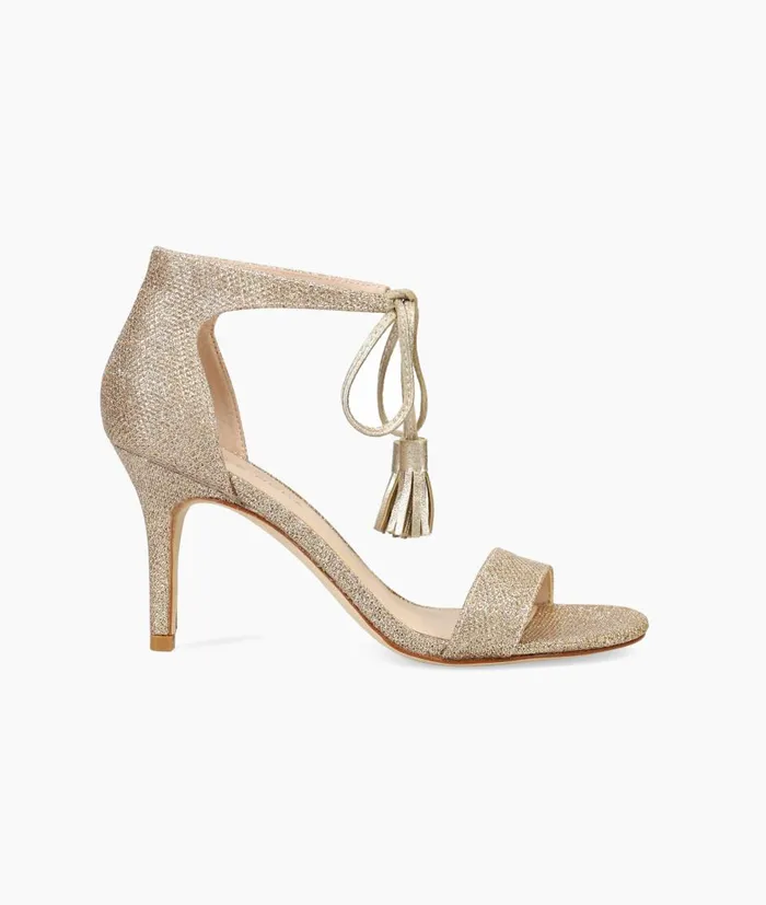 Women Roz Mid Heel 8211 Gold Pelle Moda High Heels