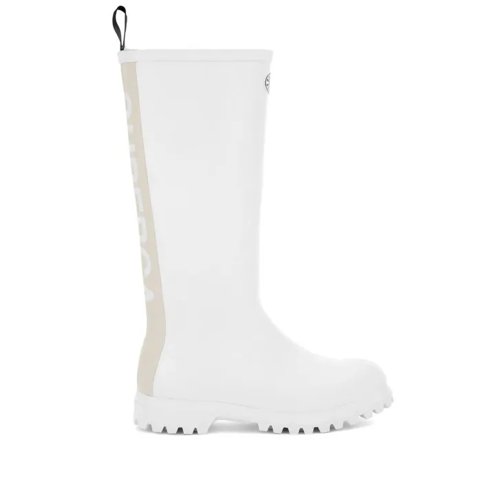 Women Rubber Boots Unisex 799 RUBBER BOOTS LETTERING High Cut WHITE Superga Gumboots