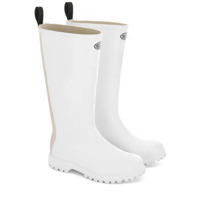 Women Rubber Boots Unisex 799 RUBBER BOOTS LETTERING High Cut WHITE Superga Gumboots