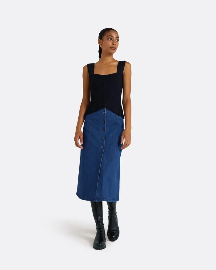Women Safiyaa Audrey Navy Knit Navy Knitwear