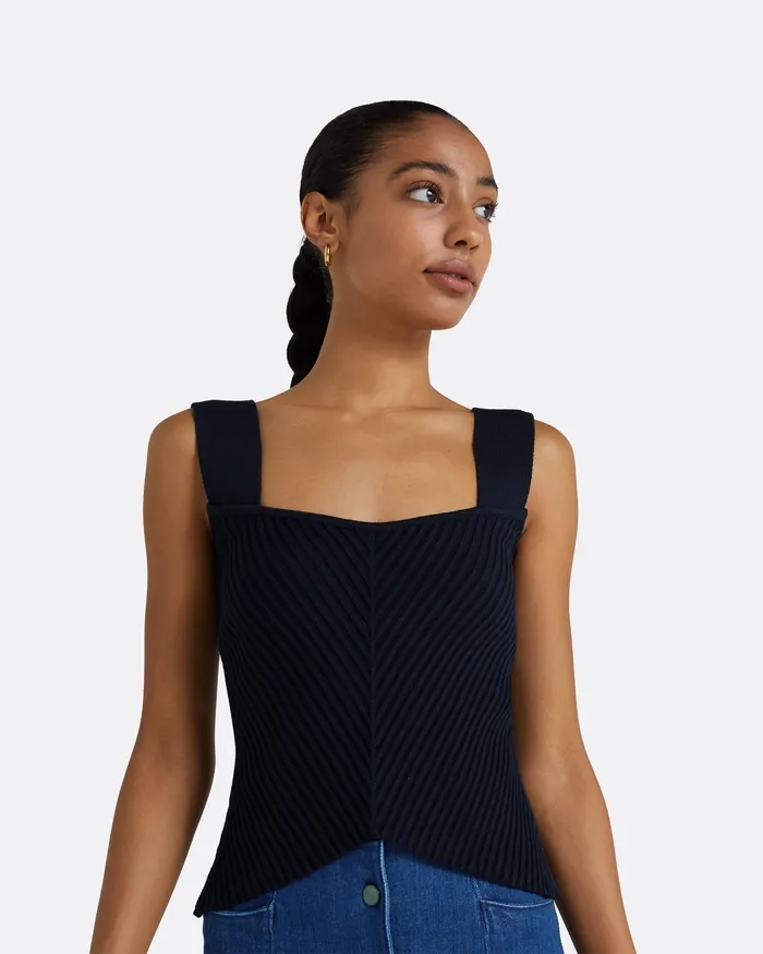 Women Safiyaa Audrey Navy Knit Navy Knitwear