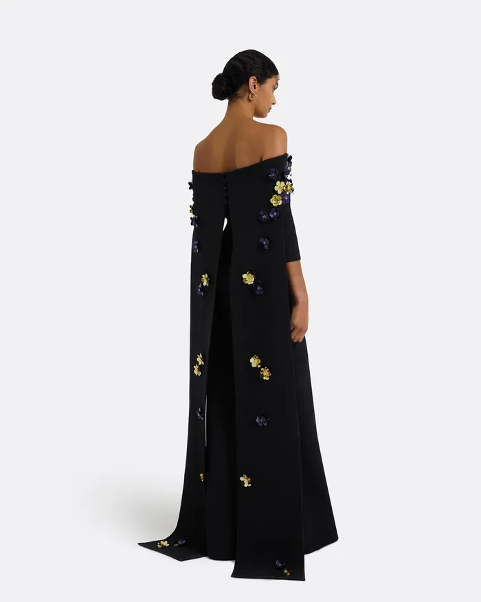 Women Safiyaa Bellara Black Harness with Soshin Dress Black Capes and Harnesses