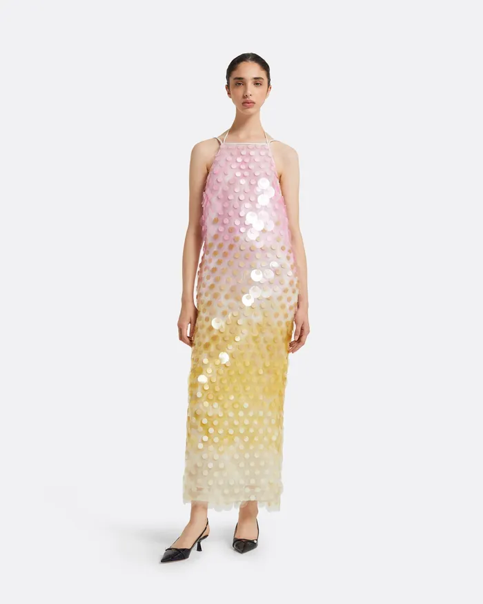 Women Safiyaa Chloe MultiPastels Midi Dress MultiPastels Dresses