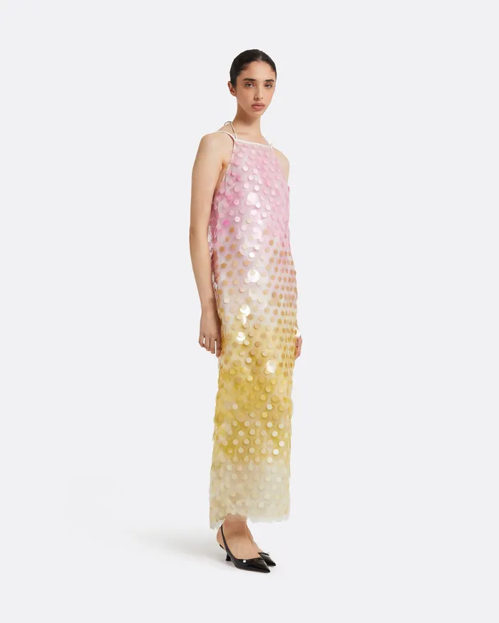 Women Safiyaa Chloe MultiPastels Midi Dress MultiPastels Dresses