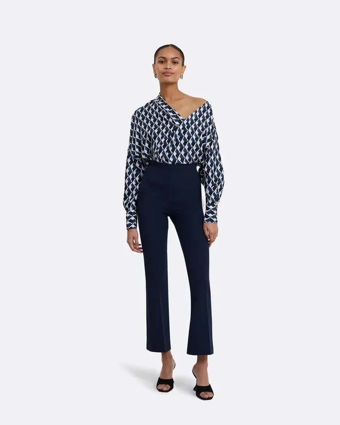Women Safiyaa Mari Maritime Trousers Maritime Blue Trousers