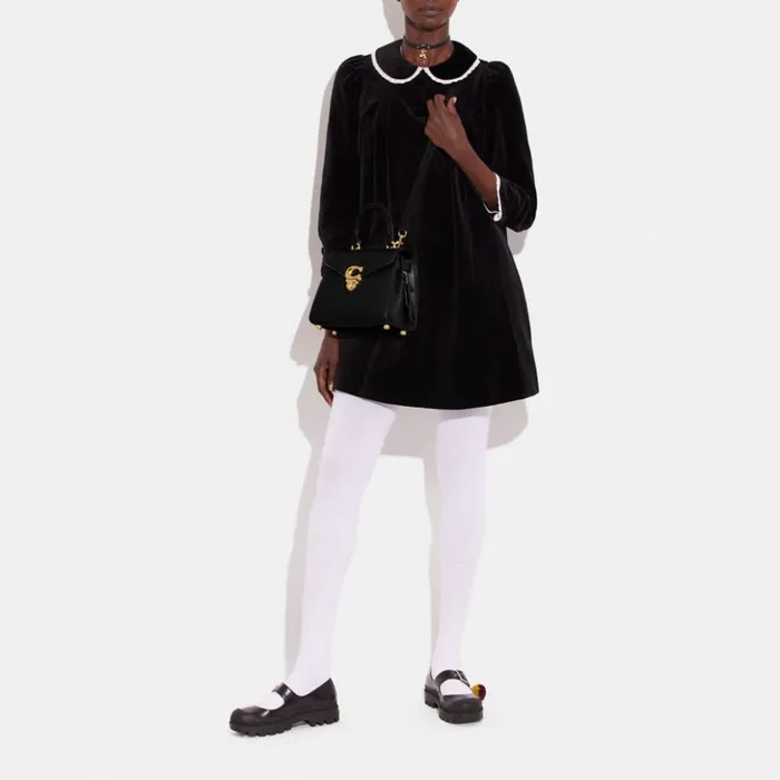 Women Sammy Top Handle Brassblack Coach Crossbody Bags
