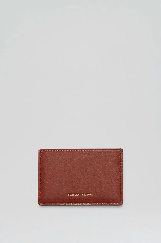 Women Scanlan Theodore Bags FLAT CARD HOLDER Cognac Women Scanlan Theodore Bags FLAT CARD HOLDER Cognac