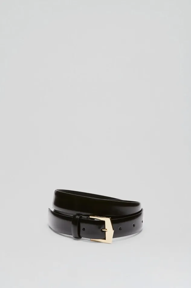 Women Scanlan Theodore Belts POINTED BUCKLE BELT 25 Black Women Scanlan Theodore Belts POINTED BUCKLE BELT 25 Black