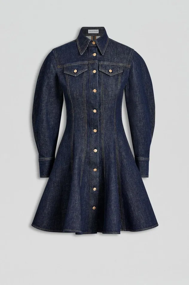 Women Scanlan Theodore Denim DENIM MINI DRESS Indigob Women Scanlan Theodore Denim DENIM MINI DRESS Indigob