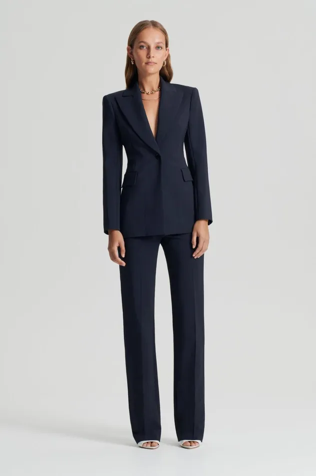 Women Scanlan Theodore Jackets TAILORED JACKET Navy