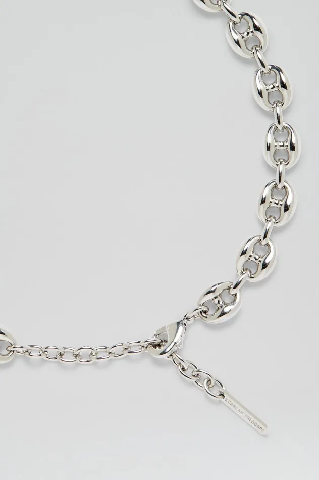 Women Scanlan Theodore Jewelry MARINE LINK CHAIN CHOKER Silver Women Scanlan Theodore Jewelry MARINE LINK CHAIN CHOKER Silver