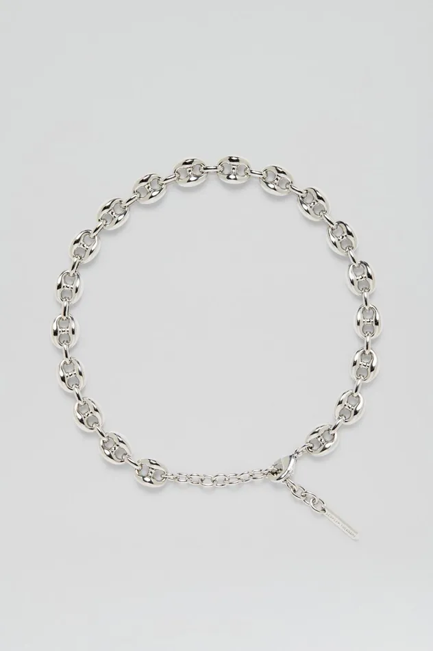 Women Scanlan Theodore Jewelry MARINE LINK CHAIN CHOKER Silver Women Scanlan Theodore Jewelry MARINE LINK CHAIN CHOKER Silver