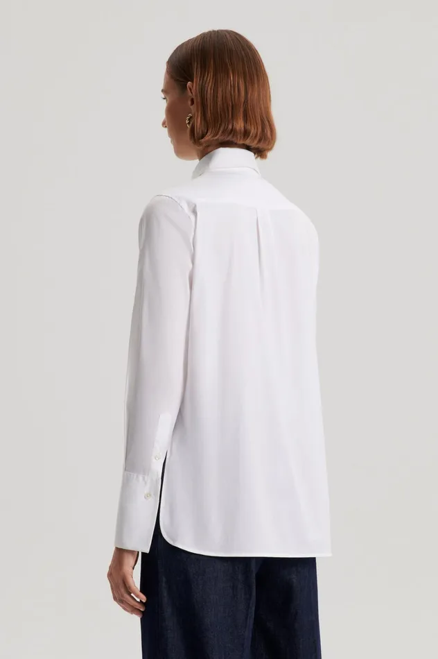 Women Scanlan Theodore Shirts COTTON SHIRT White Women Scanlan Theodore Shirts COTTON SHIRT White