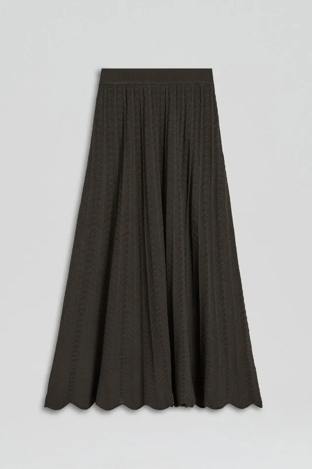 Women Scanlan Theodore Skirts PLEAT LACE SKIRT Jungle Women Scanlan Theodore Skirts PLEAT LACE SKIRT Jungle